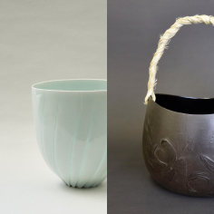 樽田裕史「線と光」展・青木伸介「乾漆」展～紙と漆の造形～