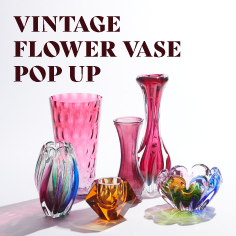 ＜VINTAGE FLOWER VASE＞ POP UP