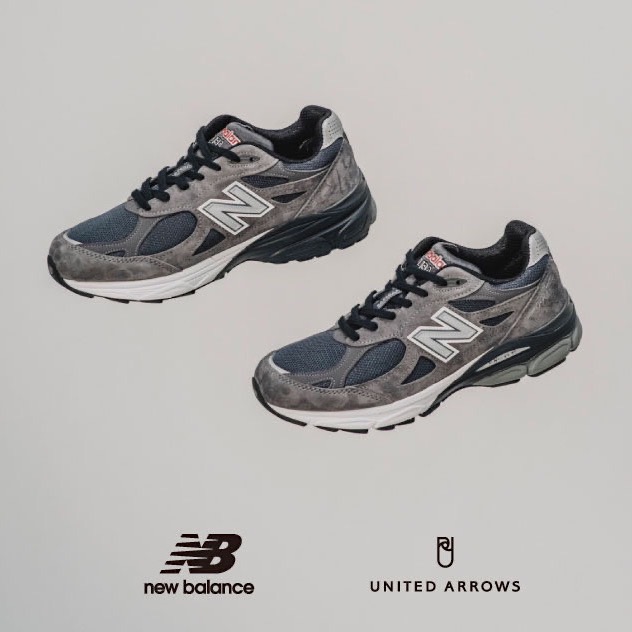 メンズ27㎝ United Arrows New Balance 990V3 Gray