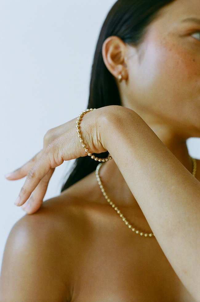画像①BALL CHAIN BRACELET_BRASS_BRASS_2.jpg