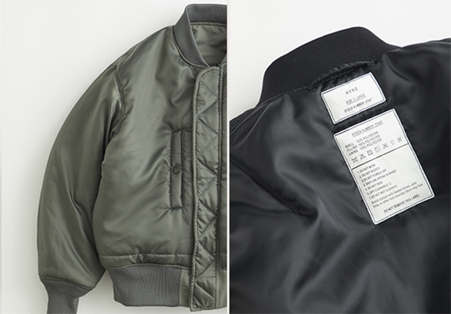 HYKE for UNITED ARROWS 別注MA-1発売｜ニュース｜UNITED ARROWS