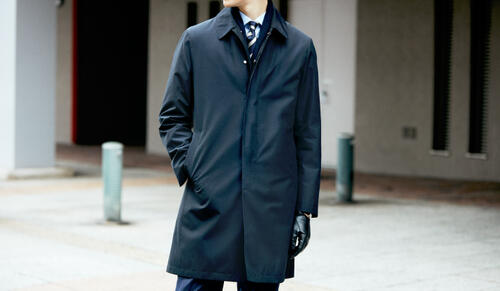 コートで引き立つ、男らしさ