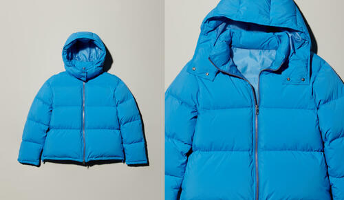 【Close Up】ダウンジャケットをクローズアップ