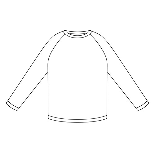 カットソーラグラン袖