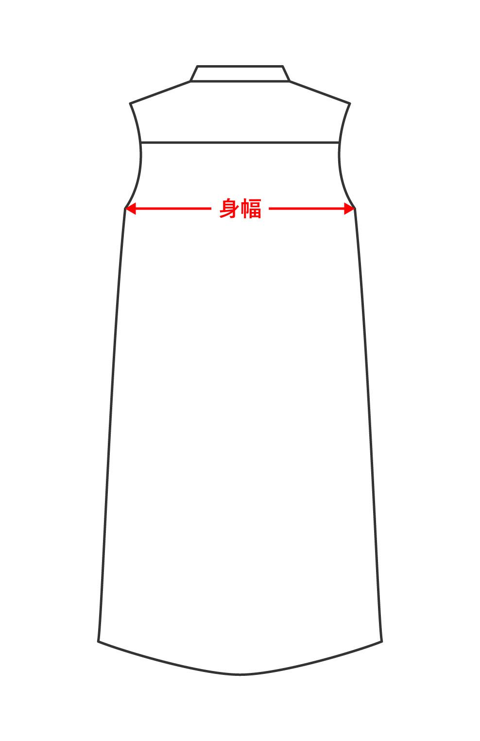 シャツワンピース　袖なし/長袖