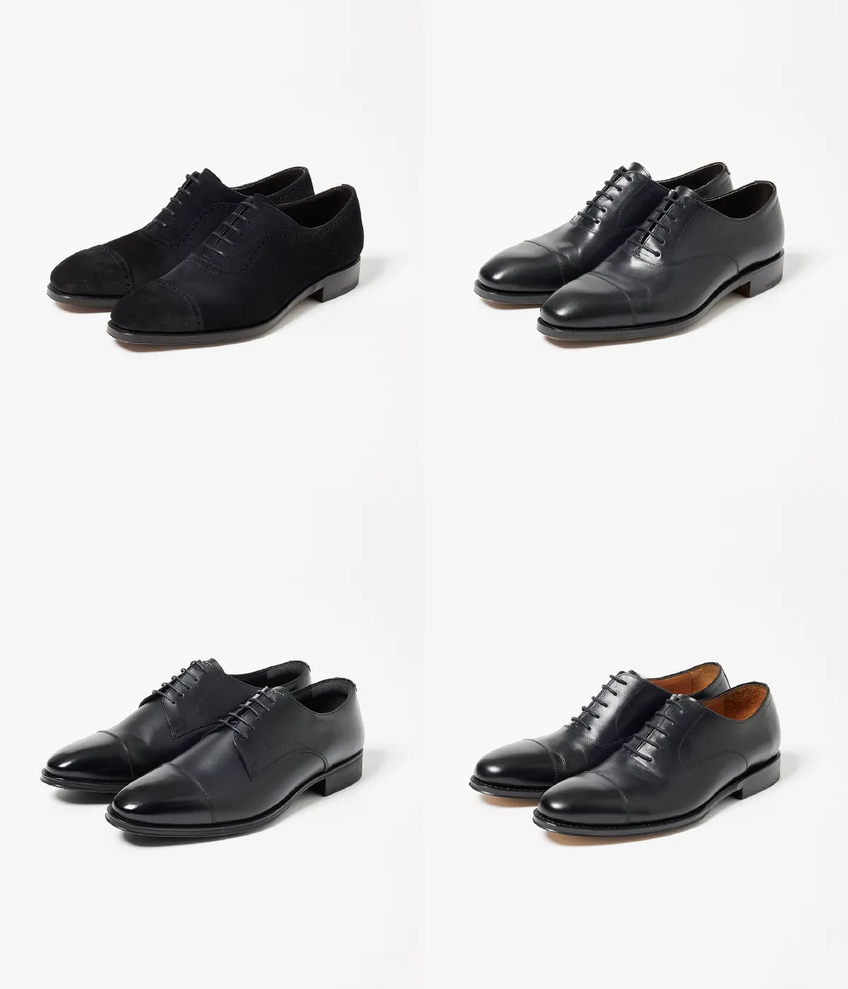 まずはブラックのストレートチップ