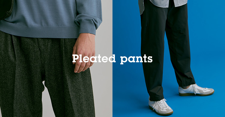 Pleated pants