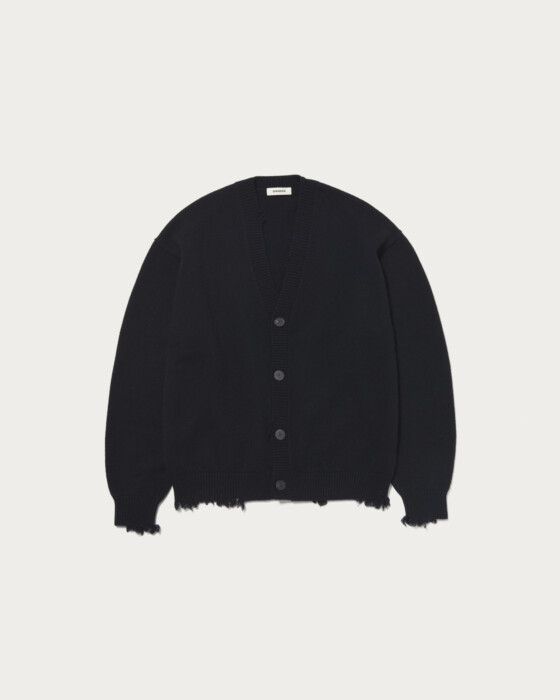 【美品】UNITED ARROWS & SONS カーディガン　BLACK UNITED ARROWS ＆ SONS 「UNITED & SONS」 カーディガン L