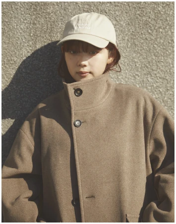 HIGH NECK LONG COAT