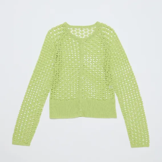 メッシュニットカーディガン