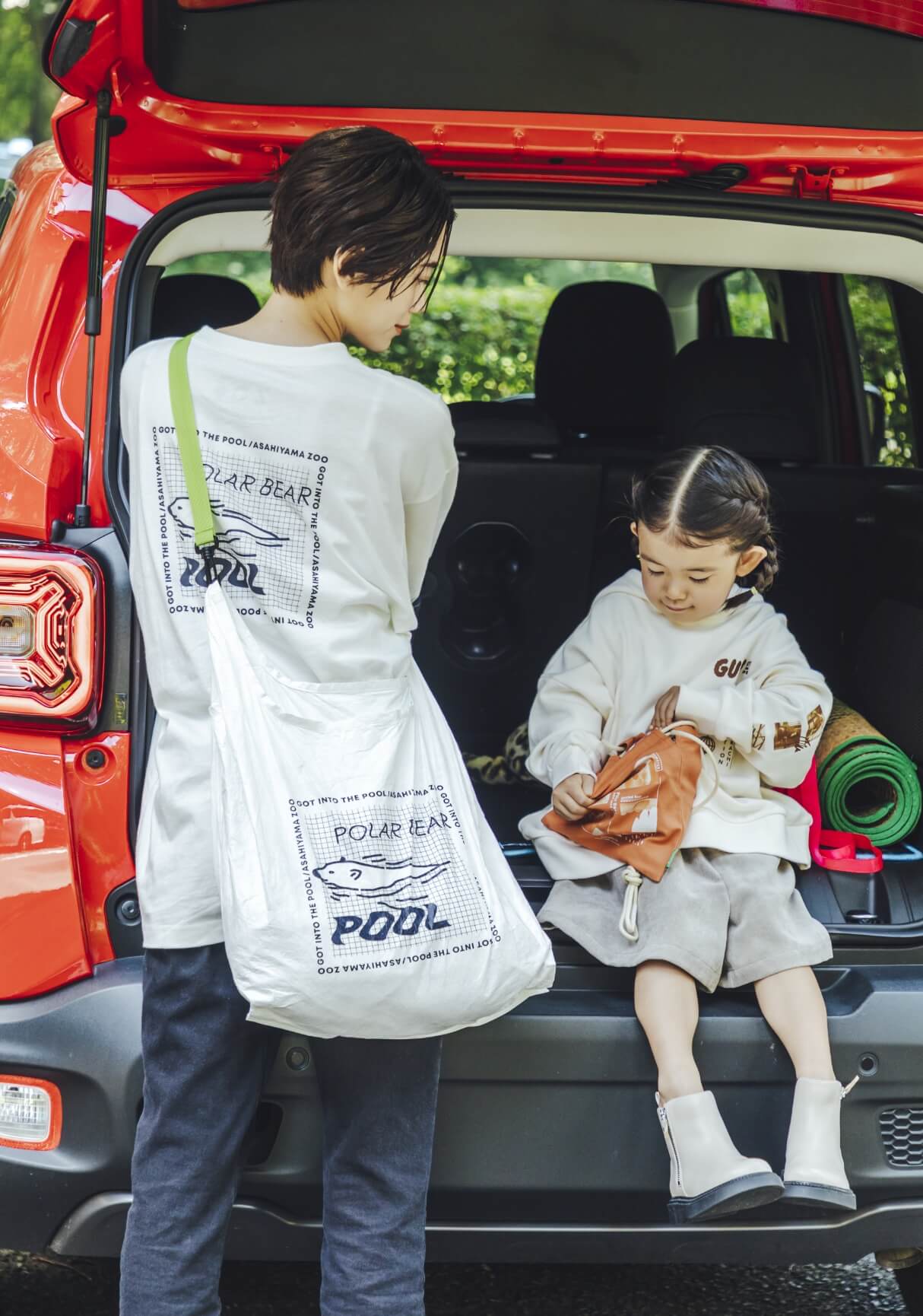 旭山動物園応援商品 グリーンレーベル リラクシング コラボ カットソー バッグ パンツ フーディー キュロット ブーツ バッグ Womens Girls コーディネート