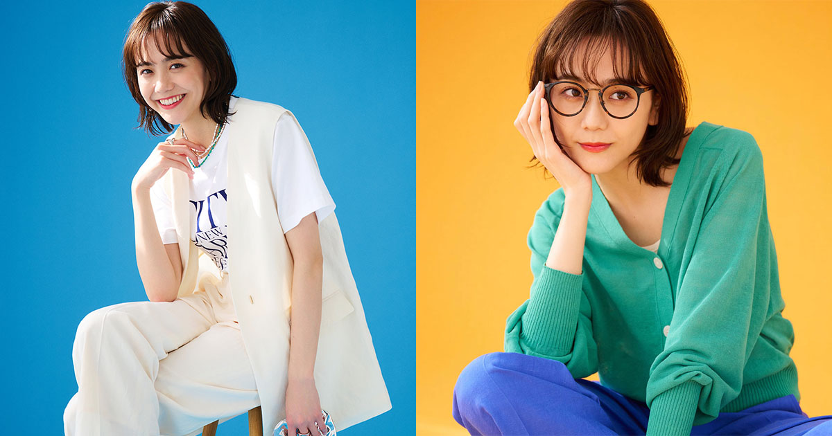 グリーンレーベルリラクシングFM ACEツイル ハーフSL JK松井愛莉さん着用 green label relaxing（グリーンレーベルリラクシング）の