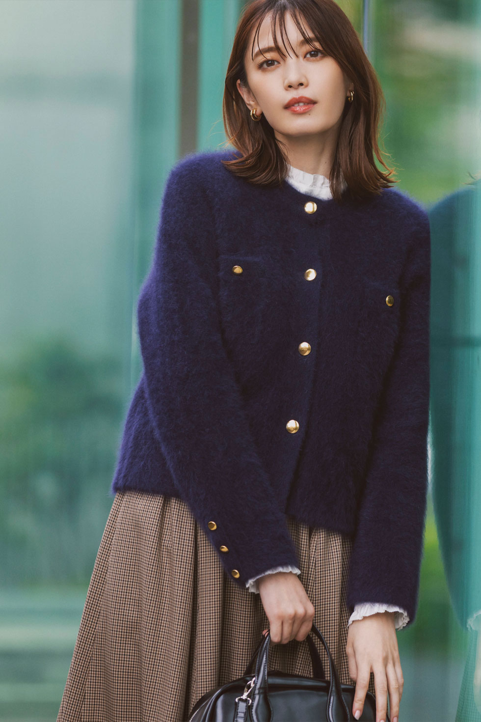 貴島明日香x宮田聡子 冬のデイリーカジュアル -推しのニット