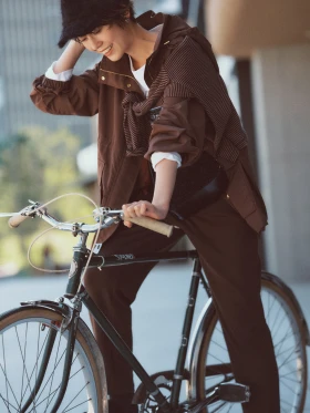 オルマイパンツ DARK BROWN #PARK