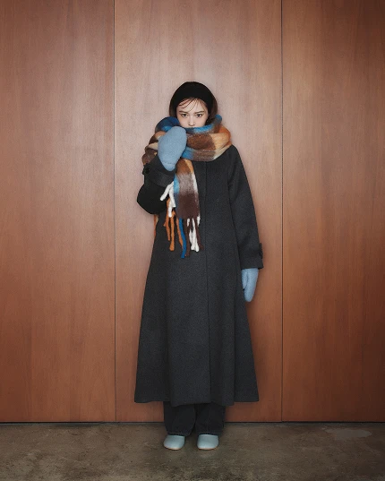 Belted Flare Long Coat