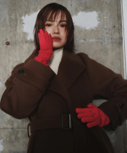 Belted Flare Long Coat