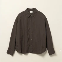 リネンバランスシャツ DARK GRAY