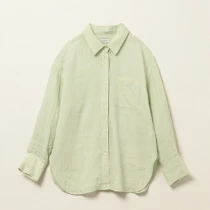リネン２WAYシャツ LIME