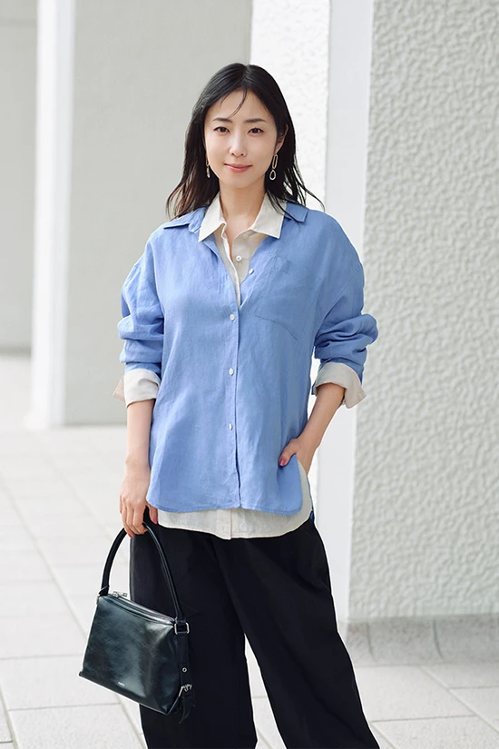 リネン２WAYシャツ