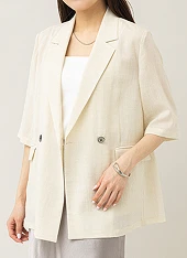 シアーエアミドルスリーブジャケット Staff Coordinate