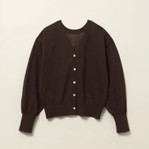 ビューティーネック２WAYカーデ DARK BROWN