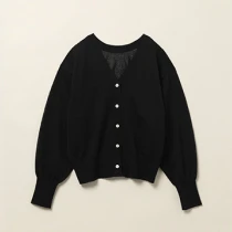 ビューティーネック２WAYカーデ BLACK