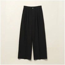 ニーハイワイドパンツ BLACK