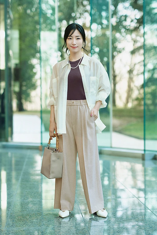 ニーハイワイドパンツ