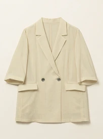 シアーエアミドルスリーブジャケット