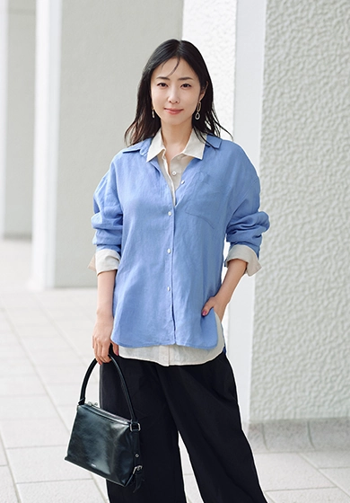 リネン２WAYシャツ