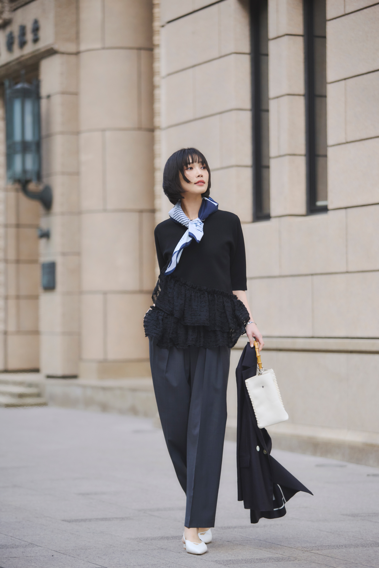 ドッキングペプラムニット