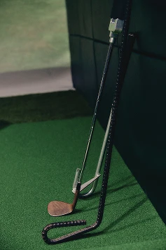 ゴルファーの上達のために試行錯誤して作られた森氏の想いが込められた練習器具の一部