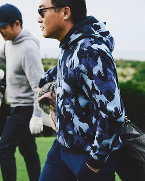 グレイソン スウェットジャケット ネイビー S GREYSON アウター ゴルフ ザ グリーンミーティング 第2回 グレイソン｜THE GREEN MEETING VOL.2