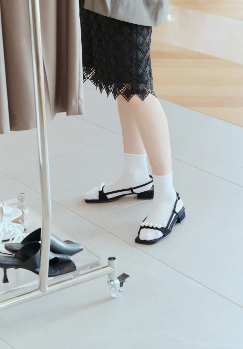 大人50／甘さ50のバランスがいい、好印象なパールサンダル