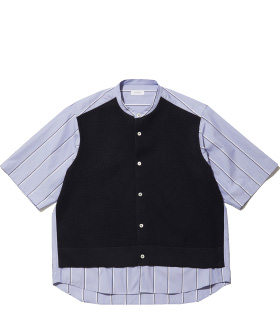 EN ROUTE｜Layered Band Collar Shirt