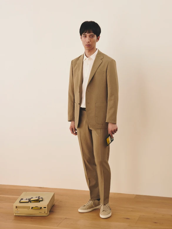 LINEN-LIKE JACKET & TROUSERS