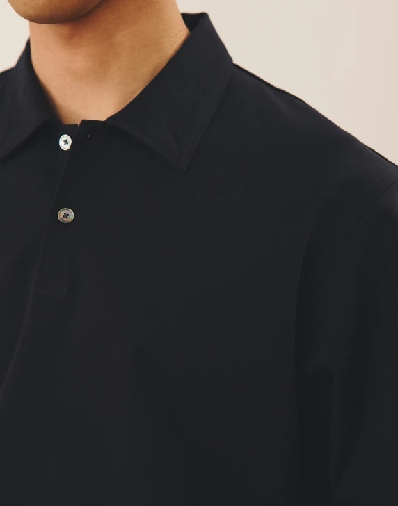 PONTE POLO & TAFFETA TROUSERS DETAIL