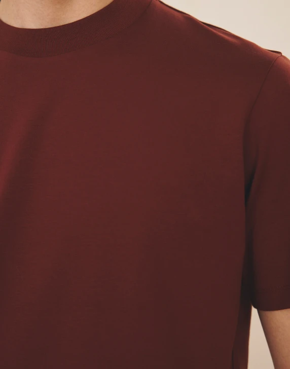 PONTE TEE & TAFFETA TROUSERS DETAIL