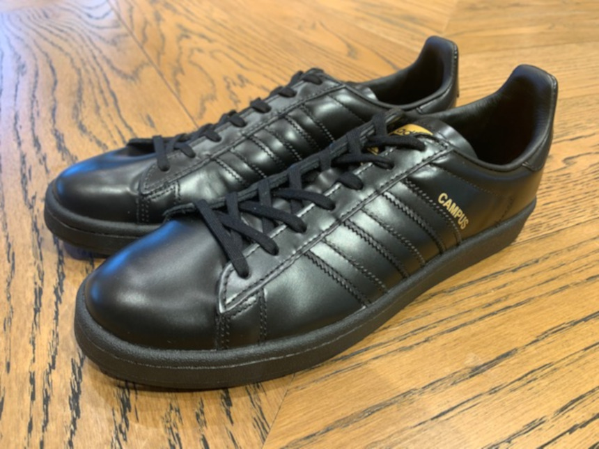 adidas campus black leather