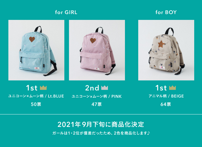 投票結果 Meiデイパック商品化決定 先行予約会開始 Green Label Relaxing ニュース