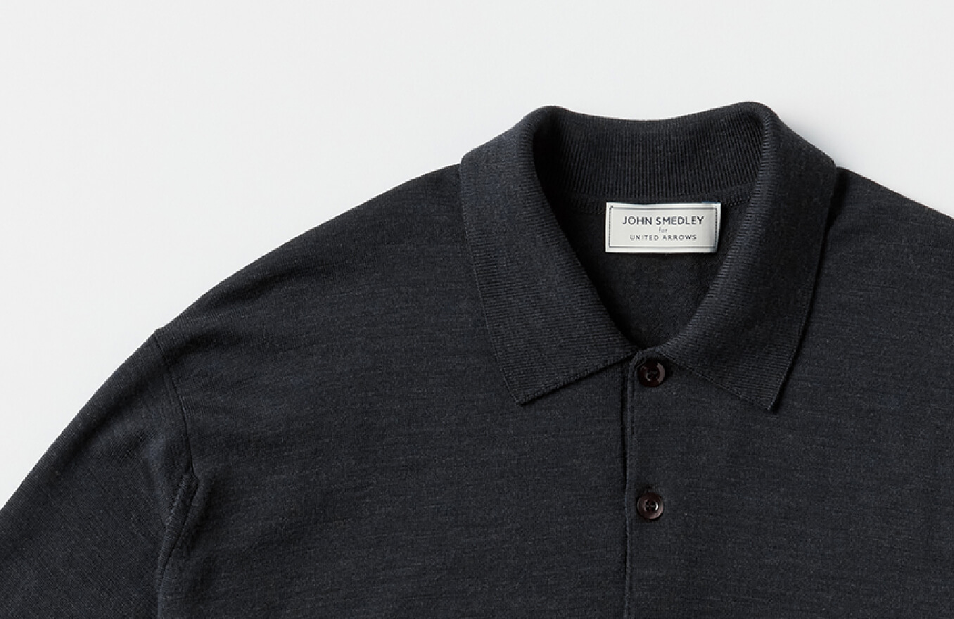 JOHN SMEDLEY / Wool Polo Shirt