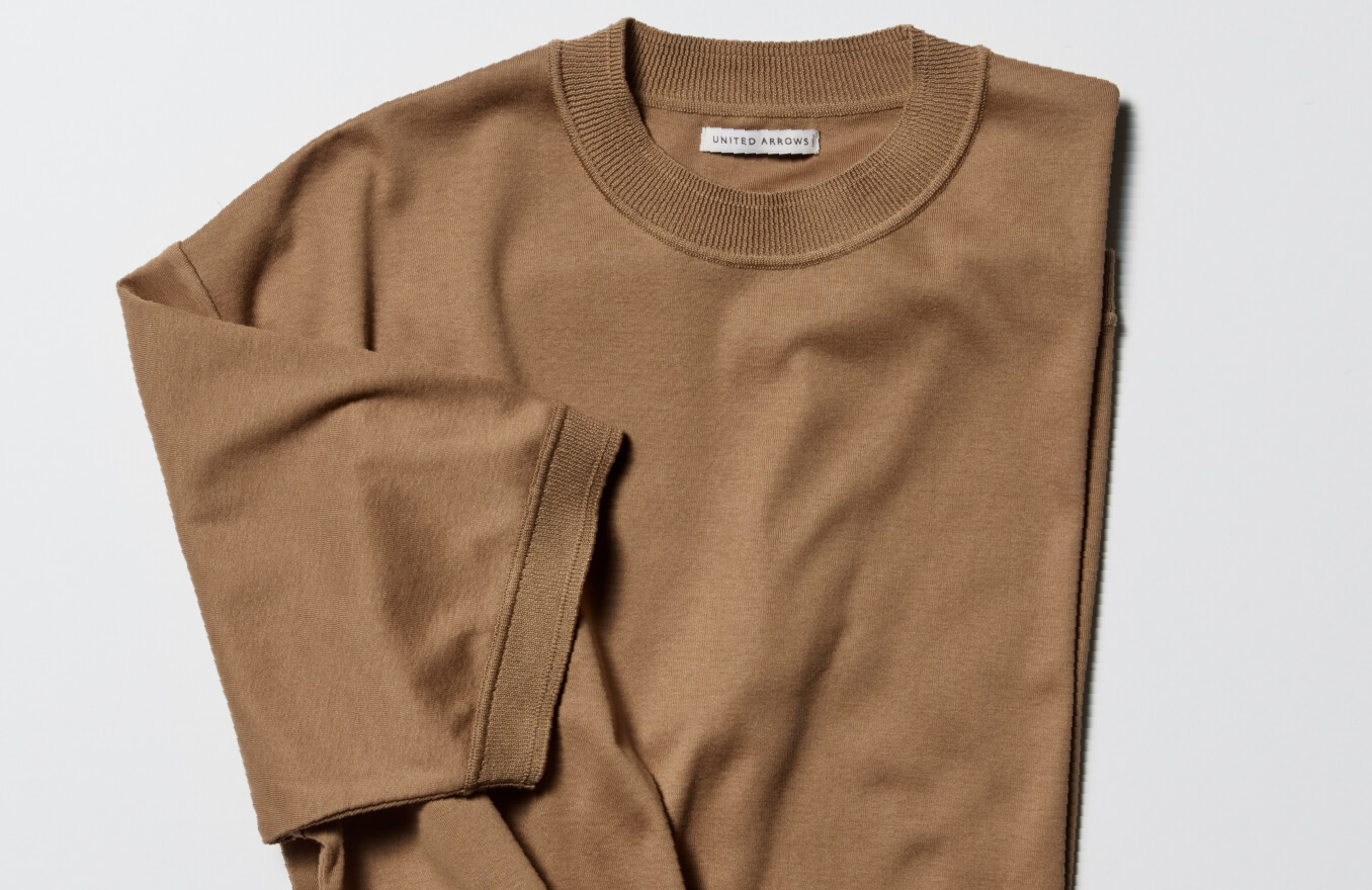 UNITED ARROWS / Combination Cotton T-Shirt