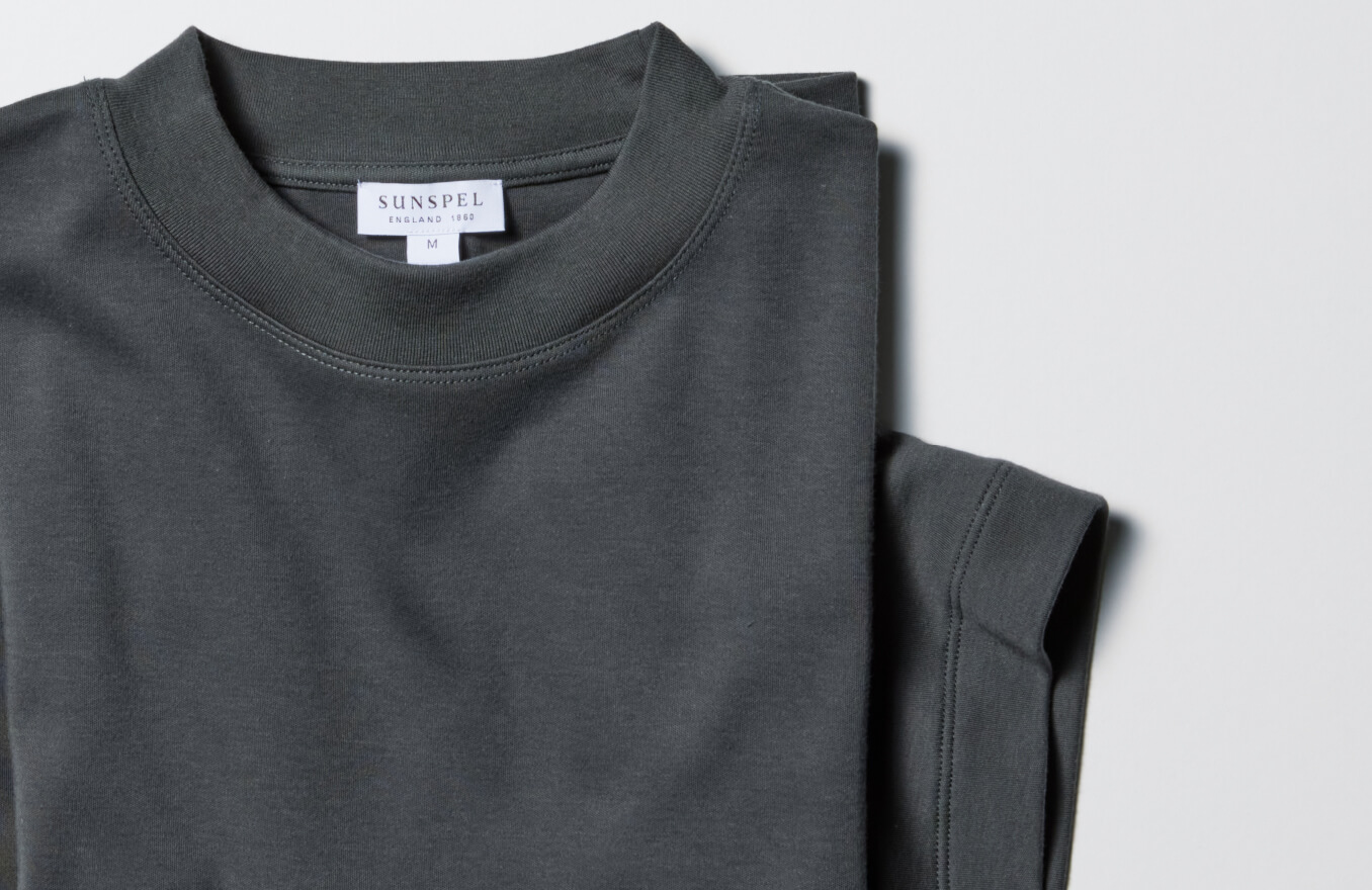 SUNSPEL / Mock Neck T-Shirt
